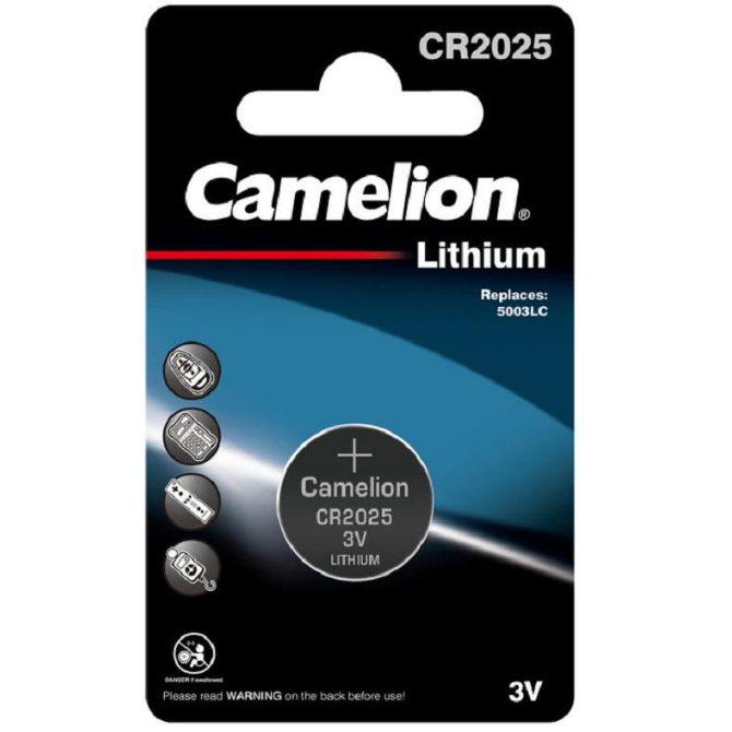 Батарейка CAMELION CR2025 цена за 1шт