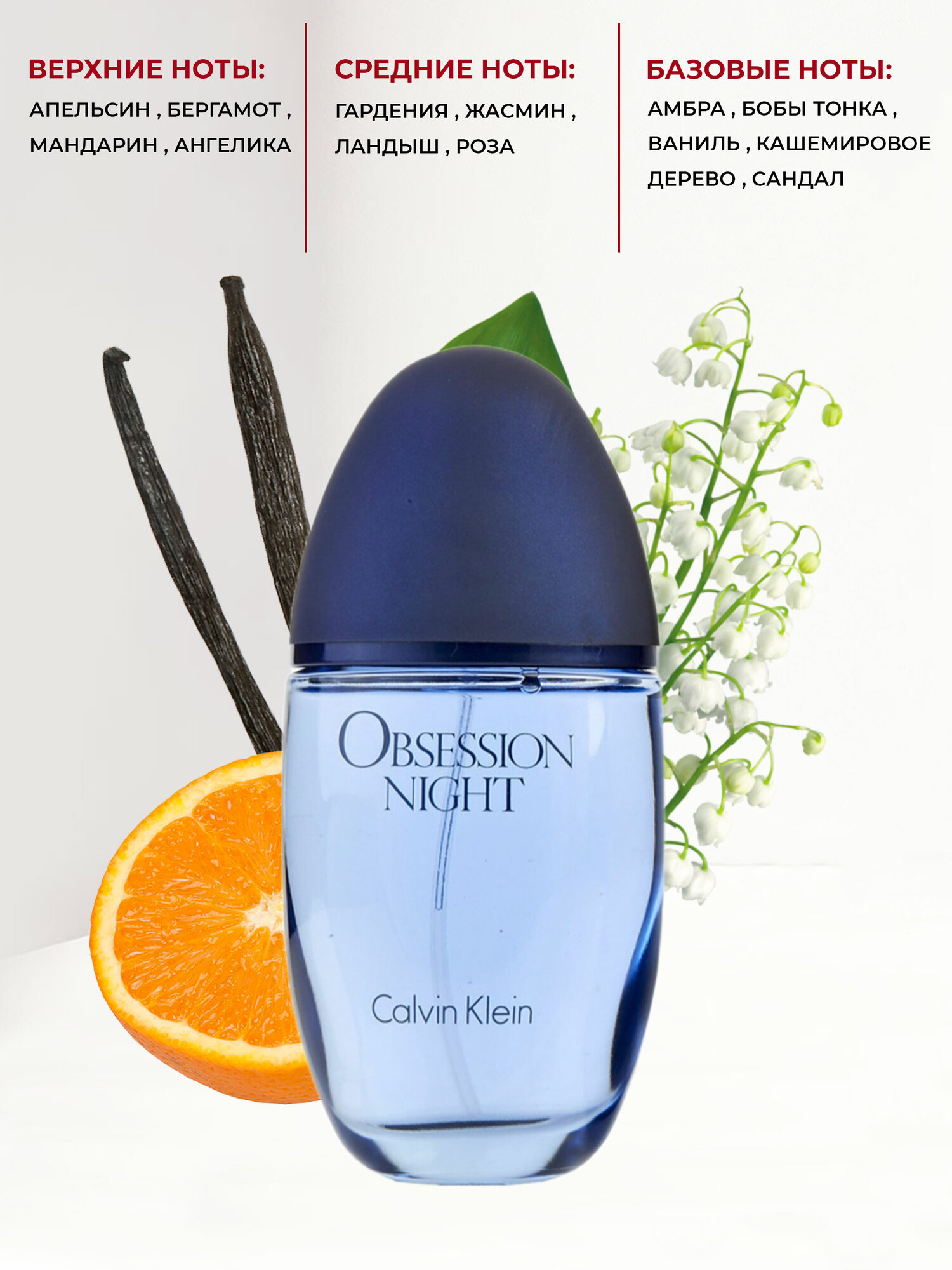 Calvin Klein OBSESSION Night woman 100 ref.16 Niche Lab