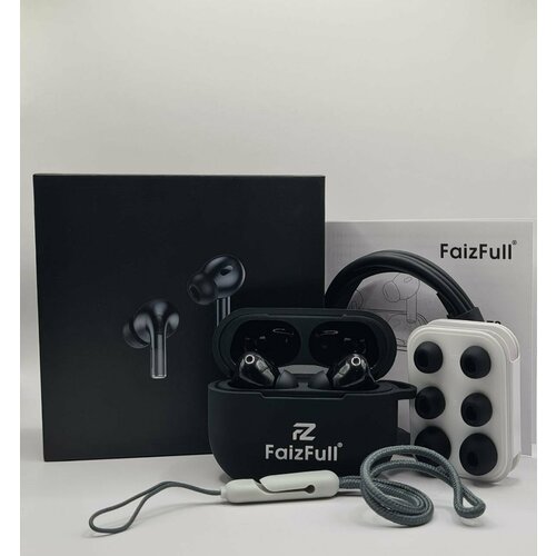 Наушники FaizFull PRO 2 черного цвета беспроводные внутриканальные система ANC влагозащита шумоподавление 399000₽