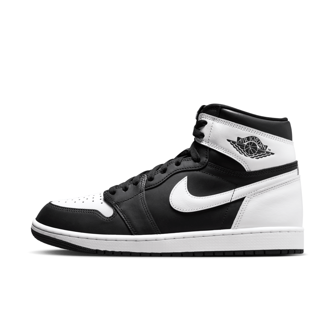 Кроссовки NIKE Air Jordan 1 High, полнота D, размер 9,5 US / 43 EU / 27,5 CM, черно-белый