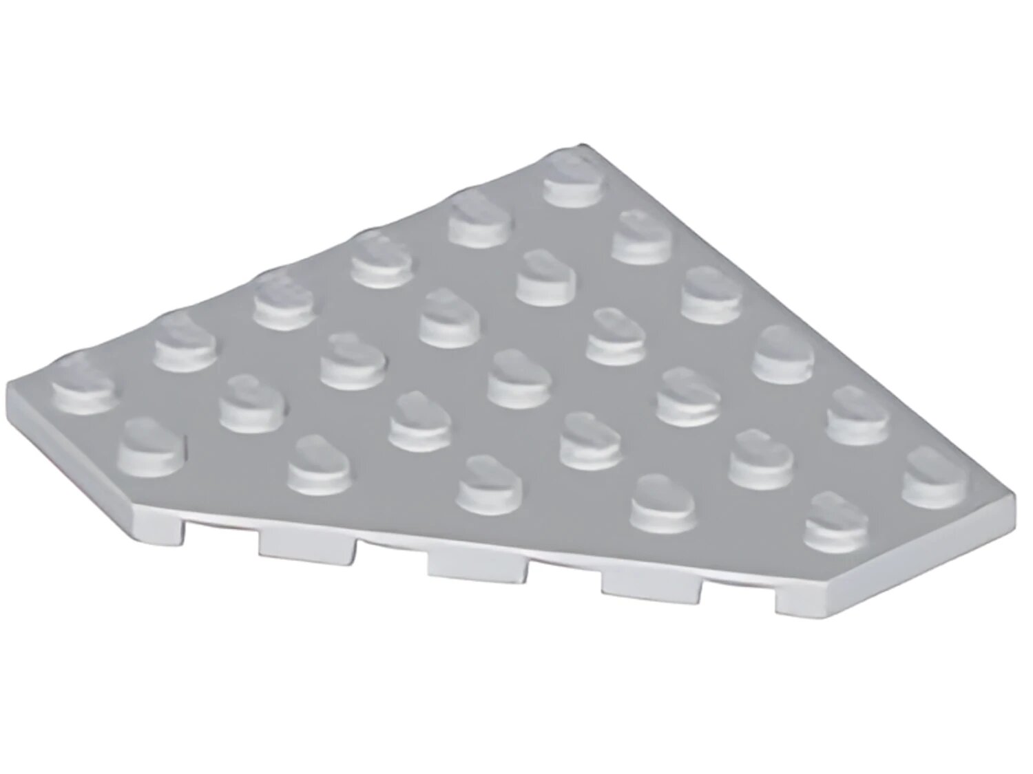 Wedge, Plate 6 x 6 Cut Corner, 6106 White N