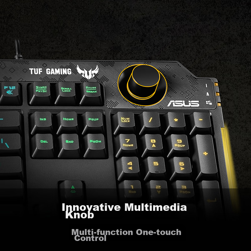 Клавиатура ASUS TUF Flying Fortress K1 Gaming Keyboard, черный — фото 1