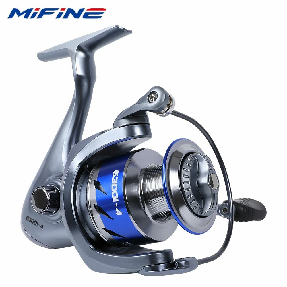 Катушка рыболовная MIFINE DACE 1000F, 4+1 подшипник, для спиннинговой ловли, с передним фрикционом, для фидерной ловли, для спиннинга, для троллинга