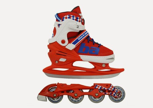 Изображение товара Коньки ролики раздвижные 409 (красно-синий) размер 31-34