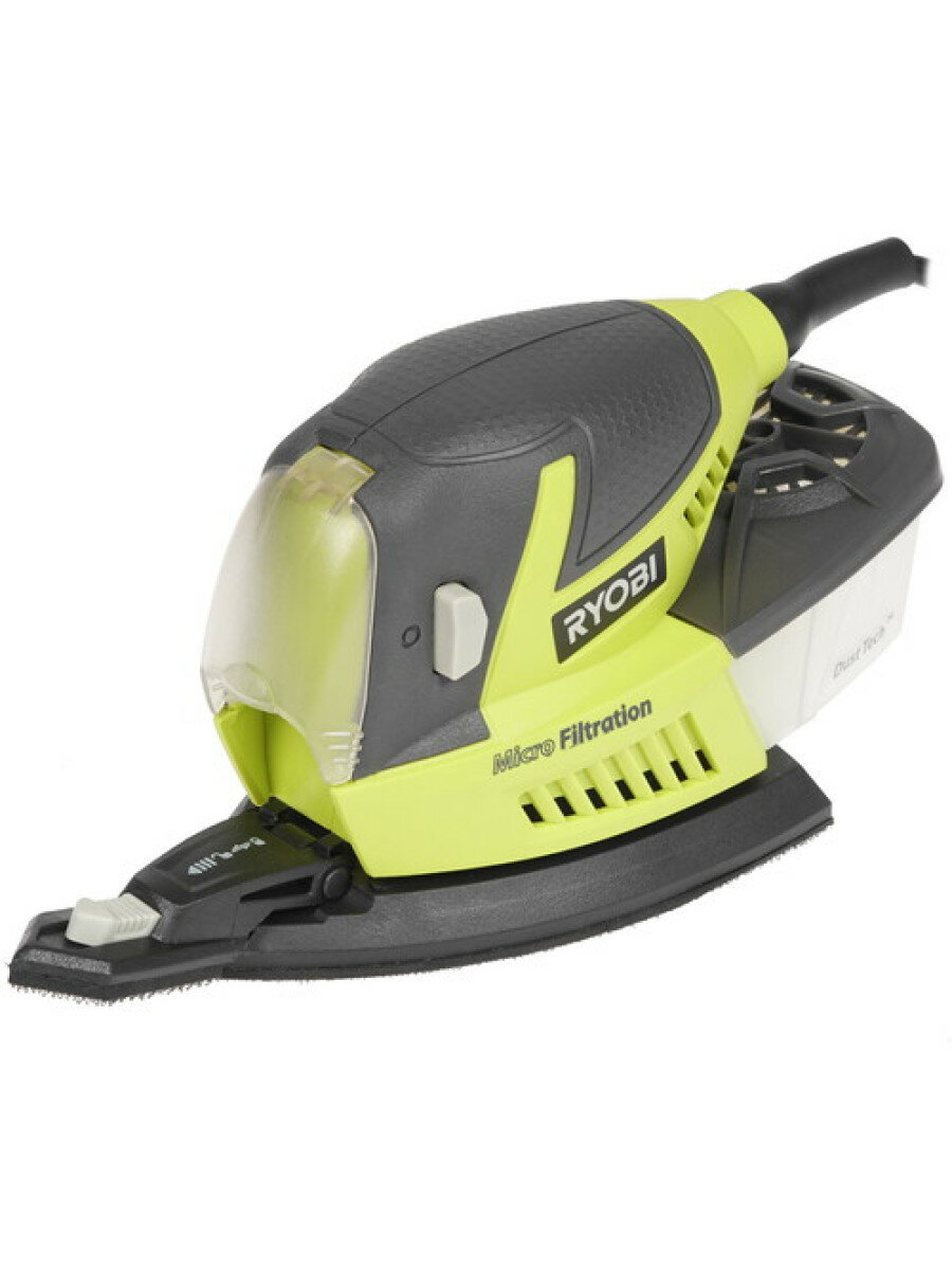 Виброшлифовальная машина Ryobi RPS100-SA20 + набор шлифлистов RPS100-SA20