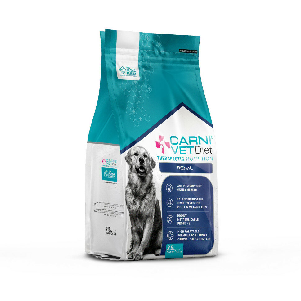 Лечебный корм CARNI Vet Diet Dog Renal для собак при хронической почечной недостаточности 2.5 кг
