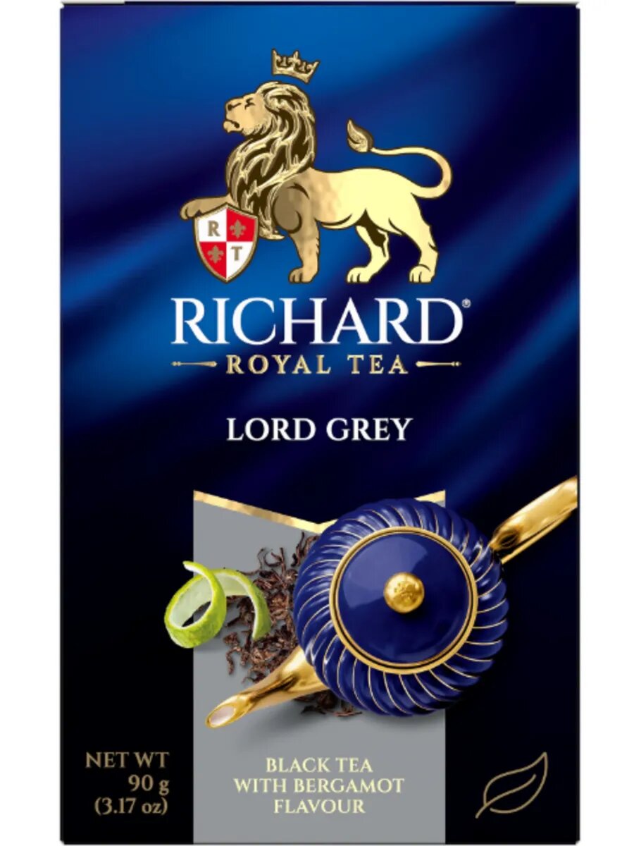 Чай Richard черный Lord Grey 90 г