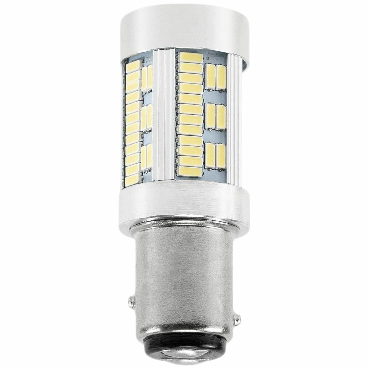 Комплект светодиодных габаритных ламп для автомобиля MYX P21 105SMD 12V 20W белый цвет 1157 bipolar цена за 2шт.