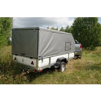 Легковой прицеп Voyage Classic С35, белый, аэродинамический каркас, оцинкованная сталь, 3500x1500