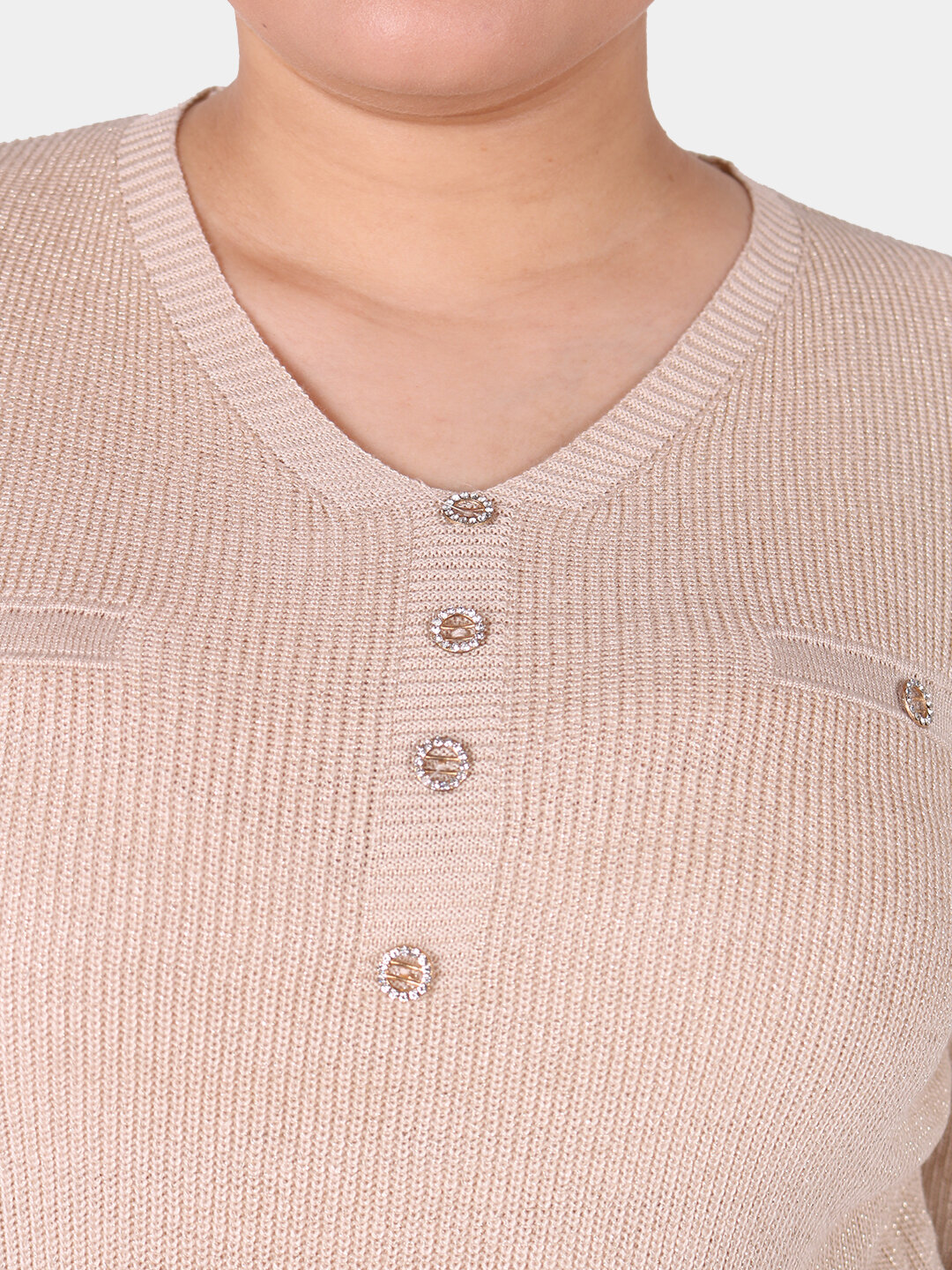 Свитер размер One Size, , кремовый — фото 1