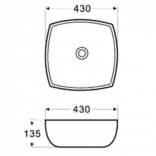 Раковина Azario 42х42 AZ2076SP - фото №3