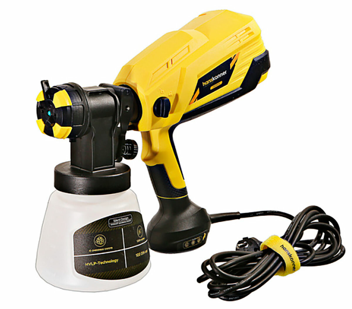 Краскопульт Hanskonner HSG9675 750Вт 0-1200мл/мин 100DIN/сек малошумный шнур 4м