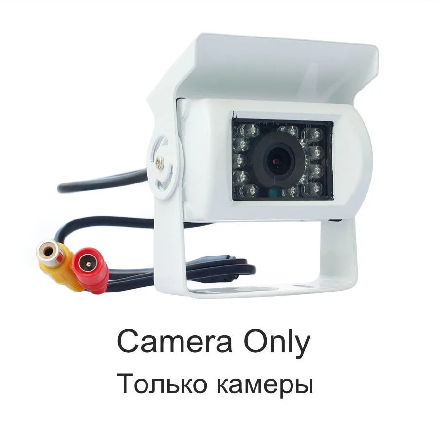 DIYKIT Беспроводной 5-дюймовый TFT ЖК-дисплей Автомобильный монитор заднего вида Водонепроницаемая CCD камера заднего вида для автомобиля и грузовика ИК ночного видения, white camera only