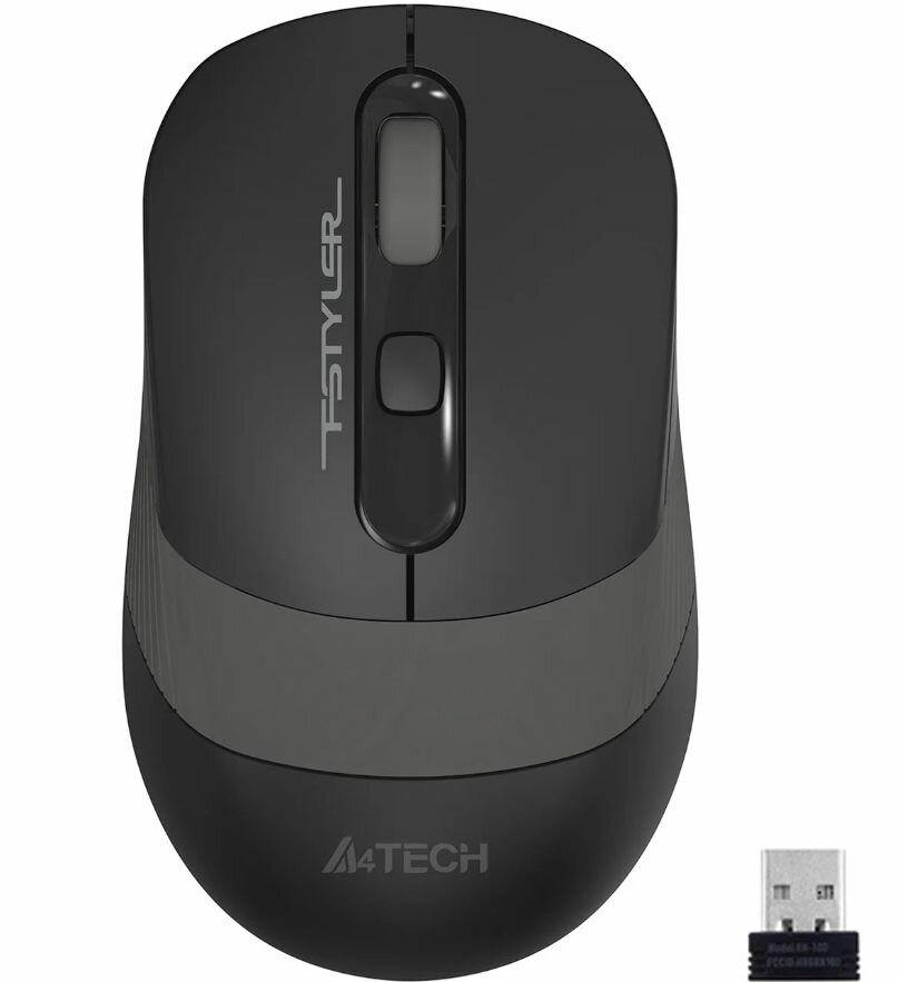Мышь беспроводная A4Tech Fstyler FG10, черный