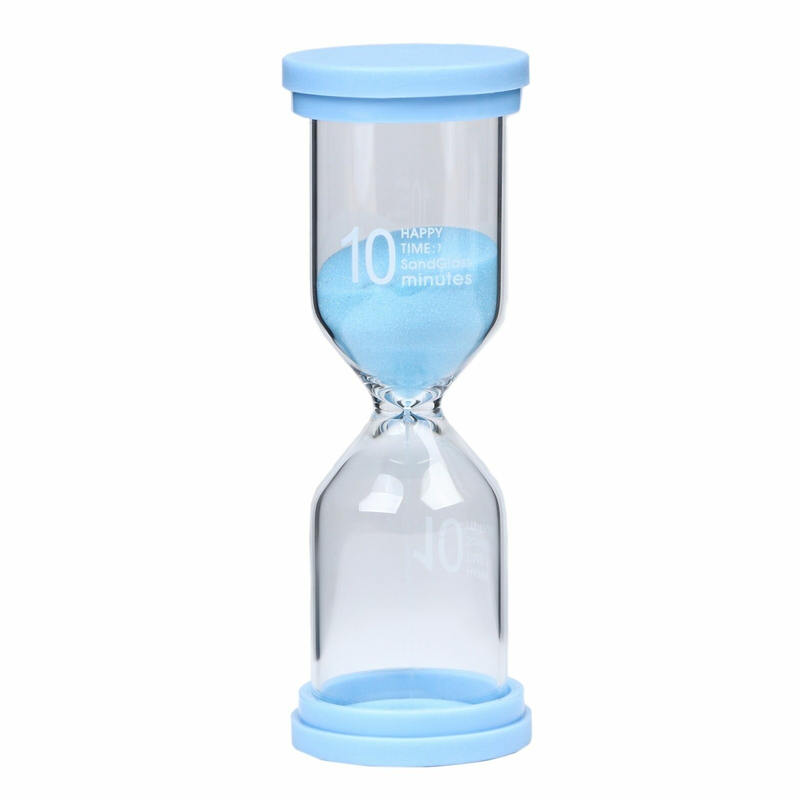 Песочные часы Happy time на 10 минут 4 х 11 см голубые