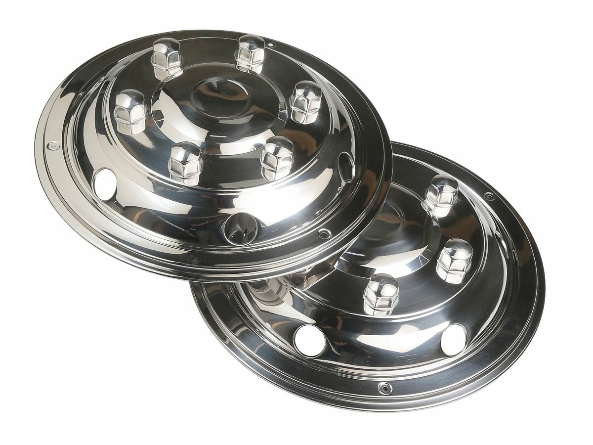 Колпаки на колеса R-17,5 передние Нержавейка deluxe style d 470 мм, h 62 мм (комплект)