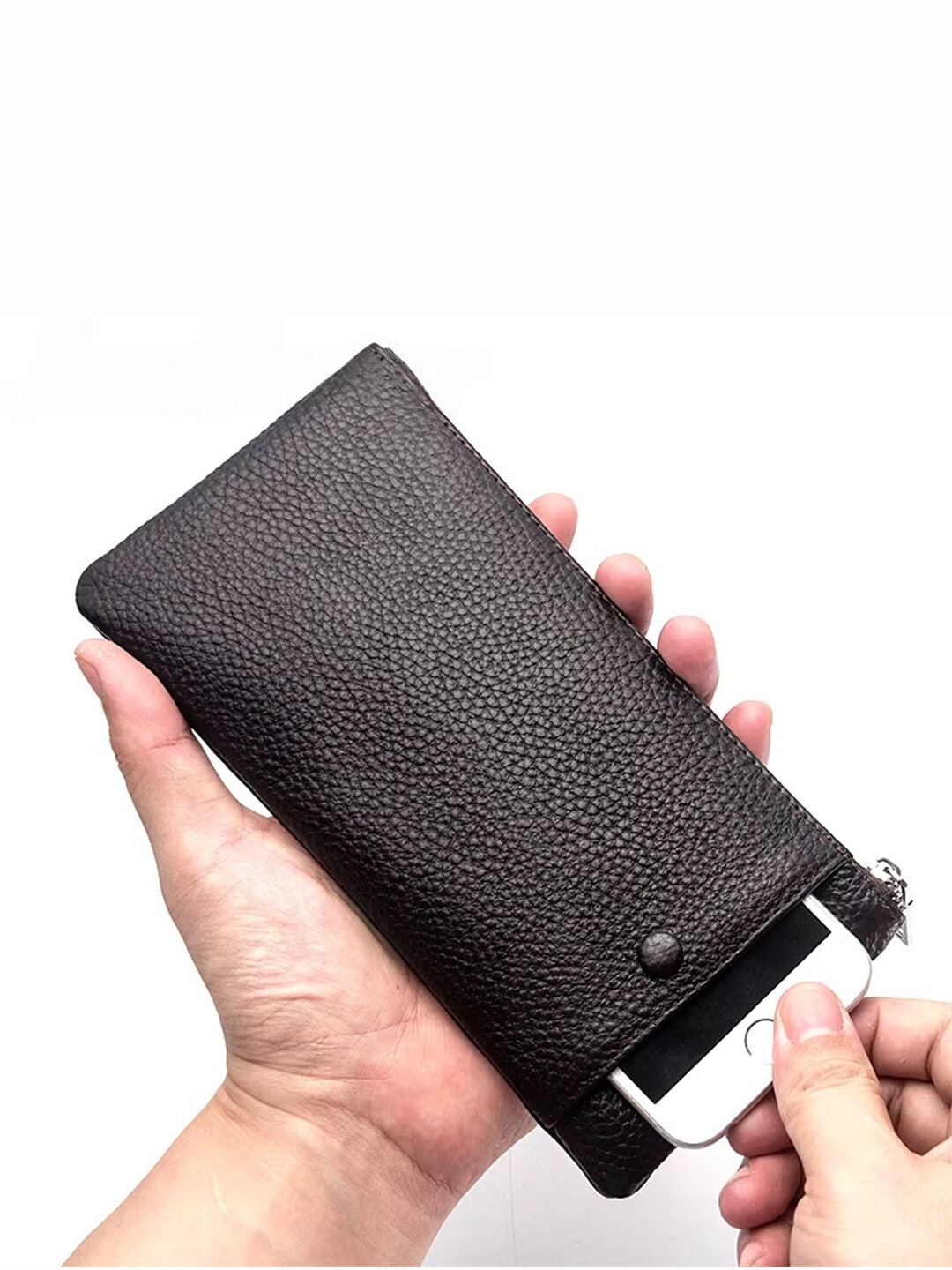 Портмоне baellerry, фактура перфорированная, coffee — фото 1