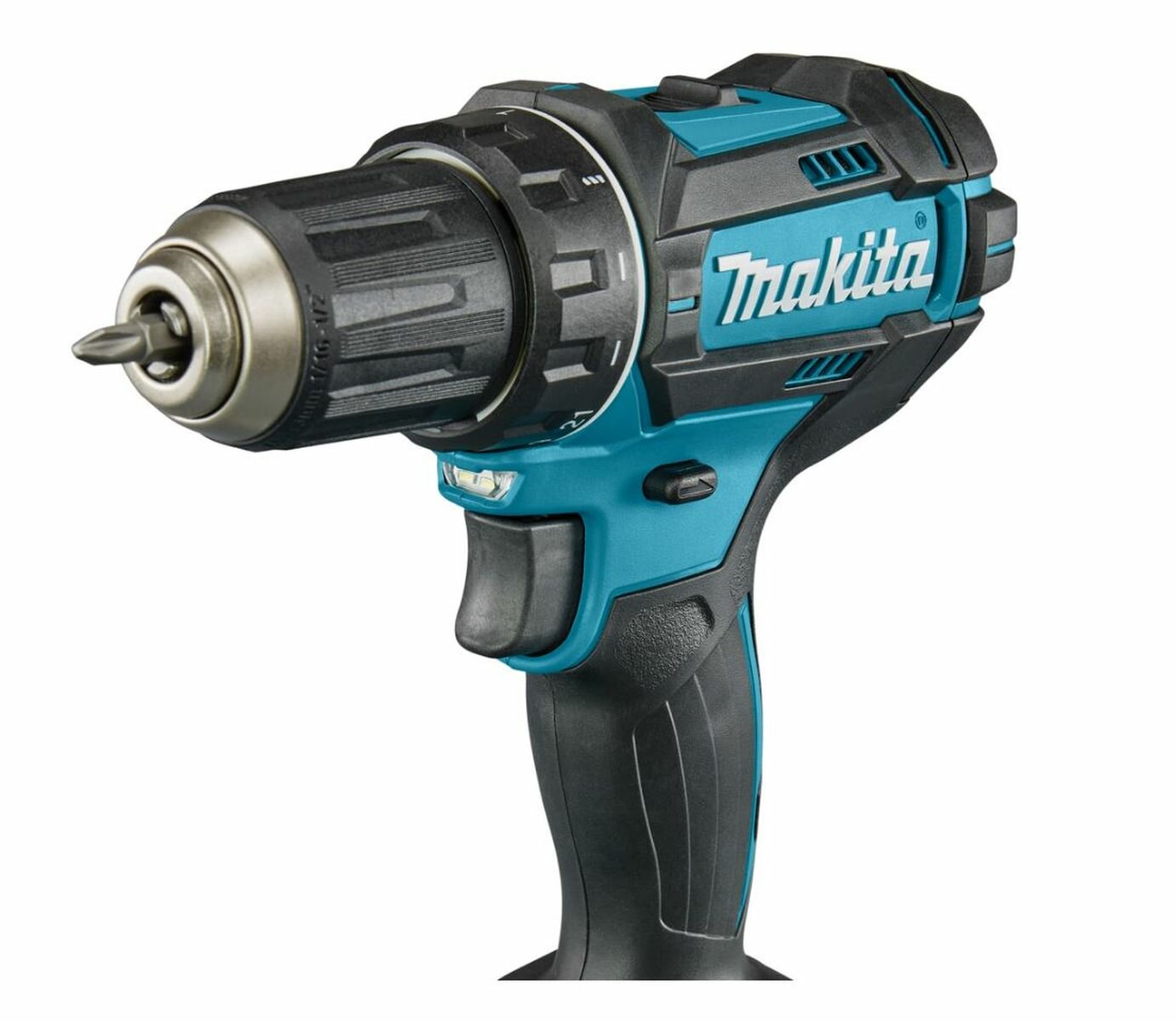 Дрель аккумуляторная Makita DDF482Z, быстрозажимной патрон, с подсветкой, 2 скорости работы