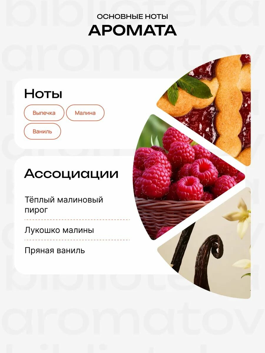 Библиотека ароматов Малиновый пирог Масляные духи 10 мл — фото 1