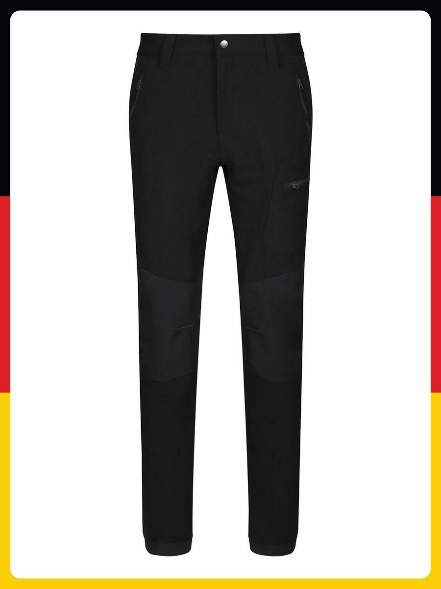 Брюки классические Decathlon, размер UK 32 / EU 48 / FR 42, черный/черный