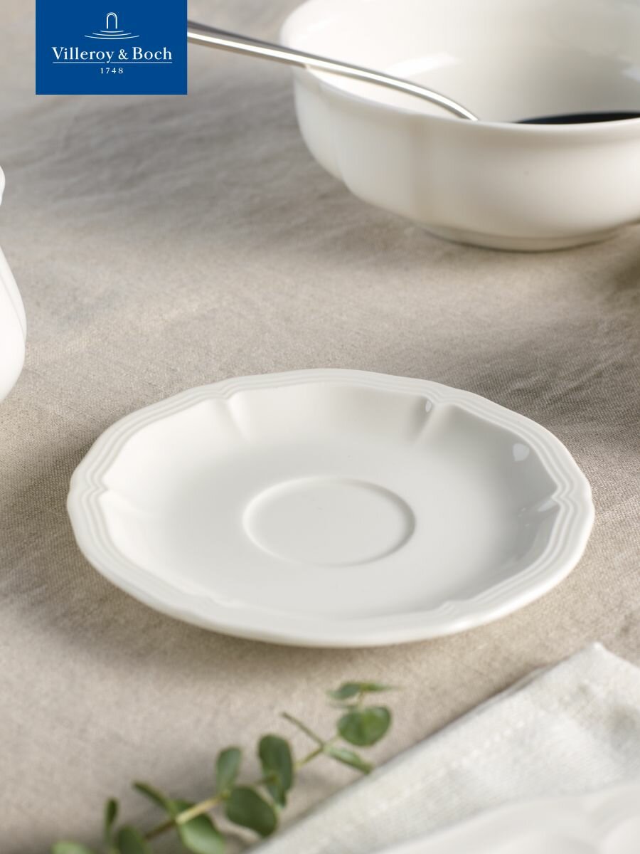 Блюдце фарфоровое 13 см, Manoir, Villeroy & Boch, Премиум-Фарфор