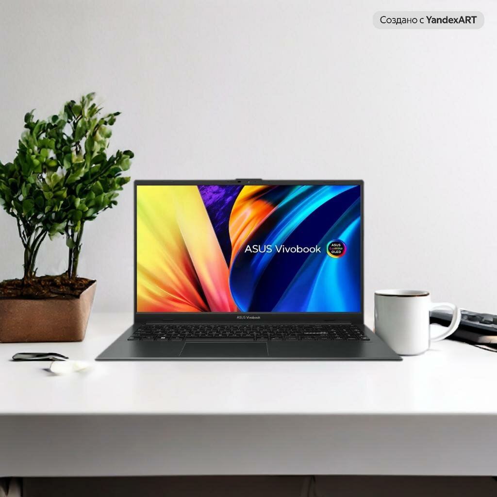 Ноутбук ASUS Vivobook Go OLED Ryzen 5 7520U 16ГБ SSD512ГБ LPDDR5