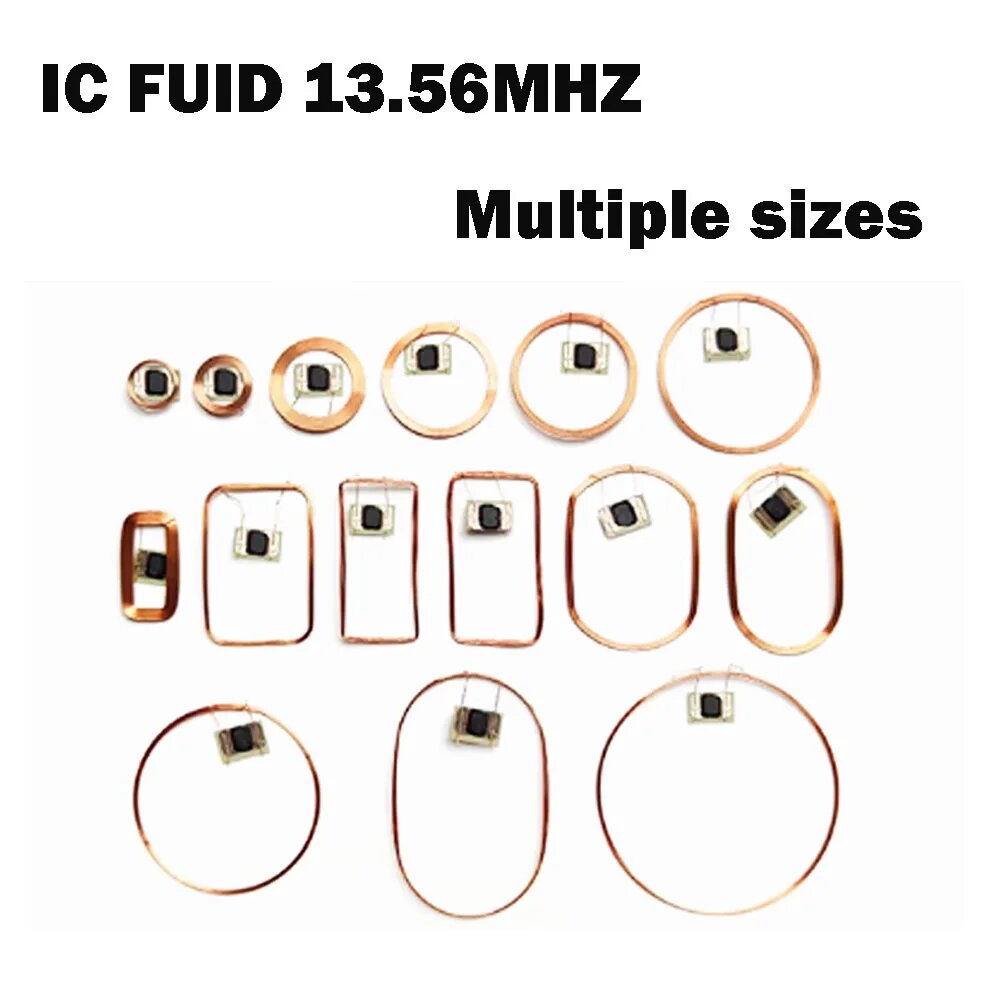 10 шт./лот 1356 МГц ISO14443A FUID COB катушка IC ключевые метки RFID HF пассивные карты NFC чип антенна бирка контроля доступа 18MM FUID 10PCS