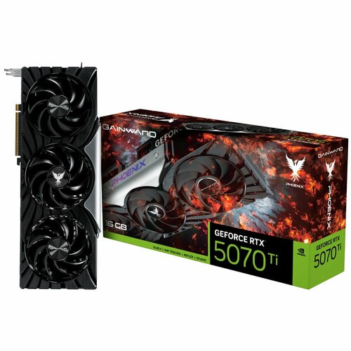 Видеокарта Gainward RTX5070Ti PHOENIX 16GB GDDR7 256bit 3xDP HDMI 3FAN RTL 121000₽
