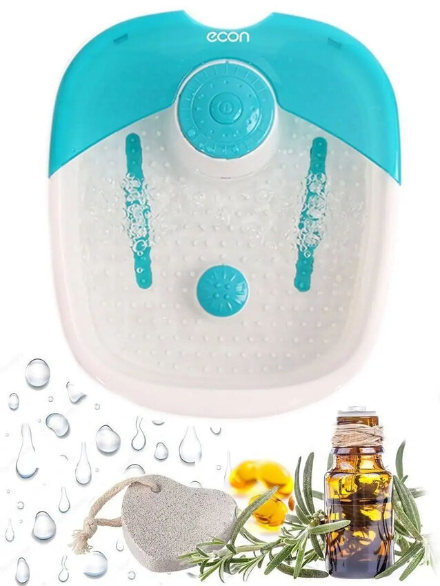 Картинки Гидромассажная ванночка для ног ECON ECO-FS102 с поддержанием температуры воды, 60 Вт