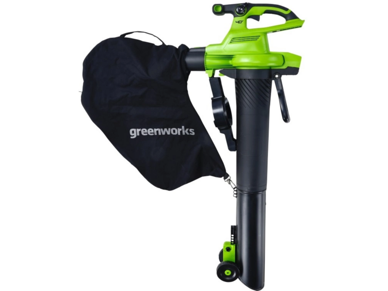 Воздуходувка-измельчитель Greenworks 2406907UG пит: от аккум. зеленый