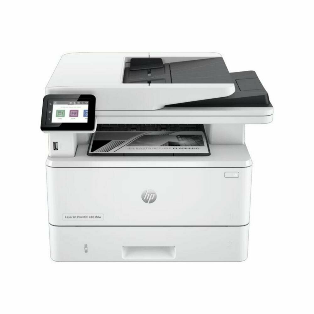 МФУ лазерный HP LaserJet Pro 4103fdw (A4, принтер/сканер/копир/факс, 1200dpi, 40ppm, 512Mb, DADF50, Duplex, WiFi, Lan, USB) (2Z629A) — фото 1