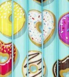 Матрас надувной Sport&Fun "С принтом", голубой, 185x75 см, ПВХ, максимальная нагрузка 50кг — фото 1