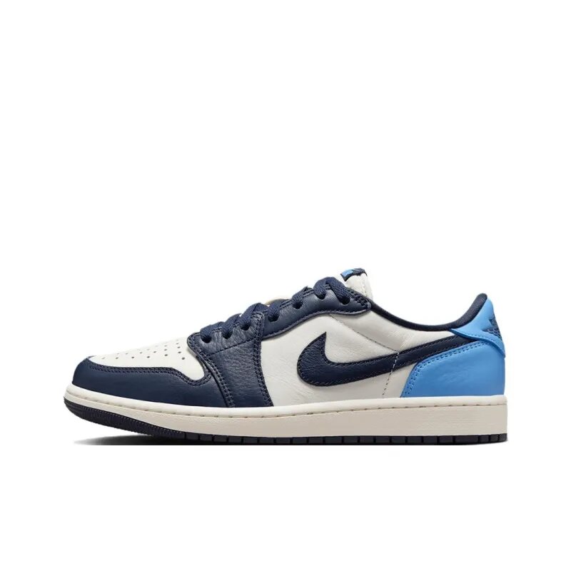 Кроссовки NIKE Air Jordan 1 Low OG, размер 42.5 EU, голубой, синий, белый