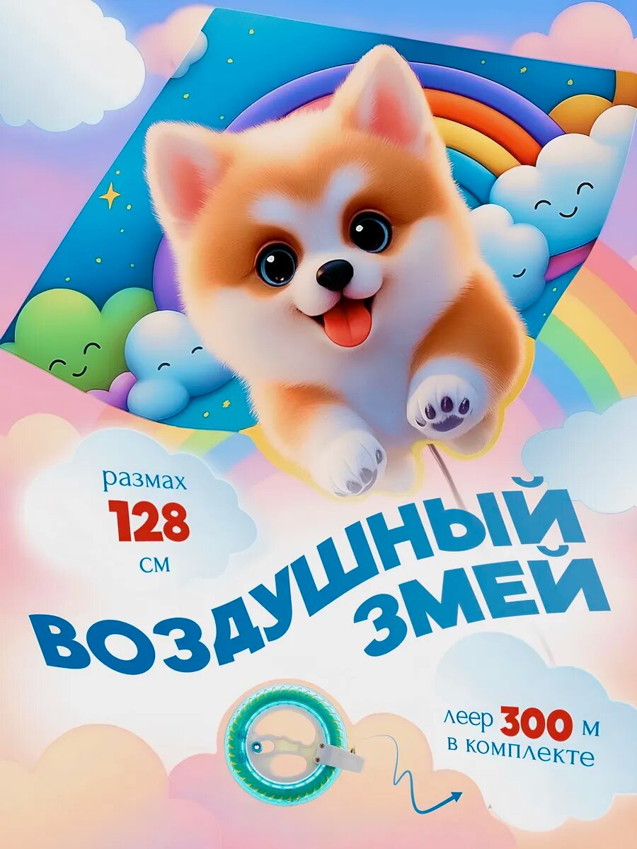 Воздушный змей детский корги