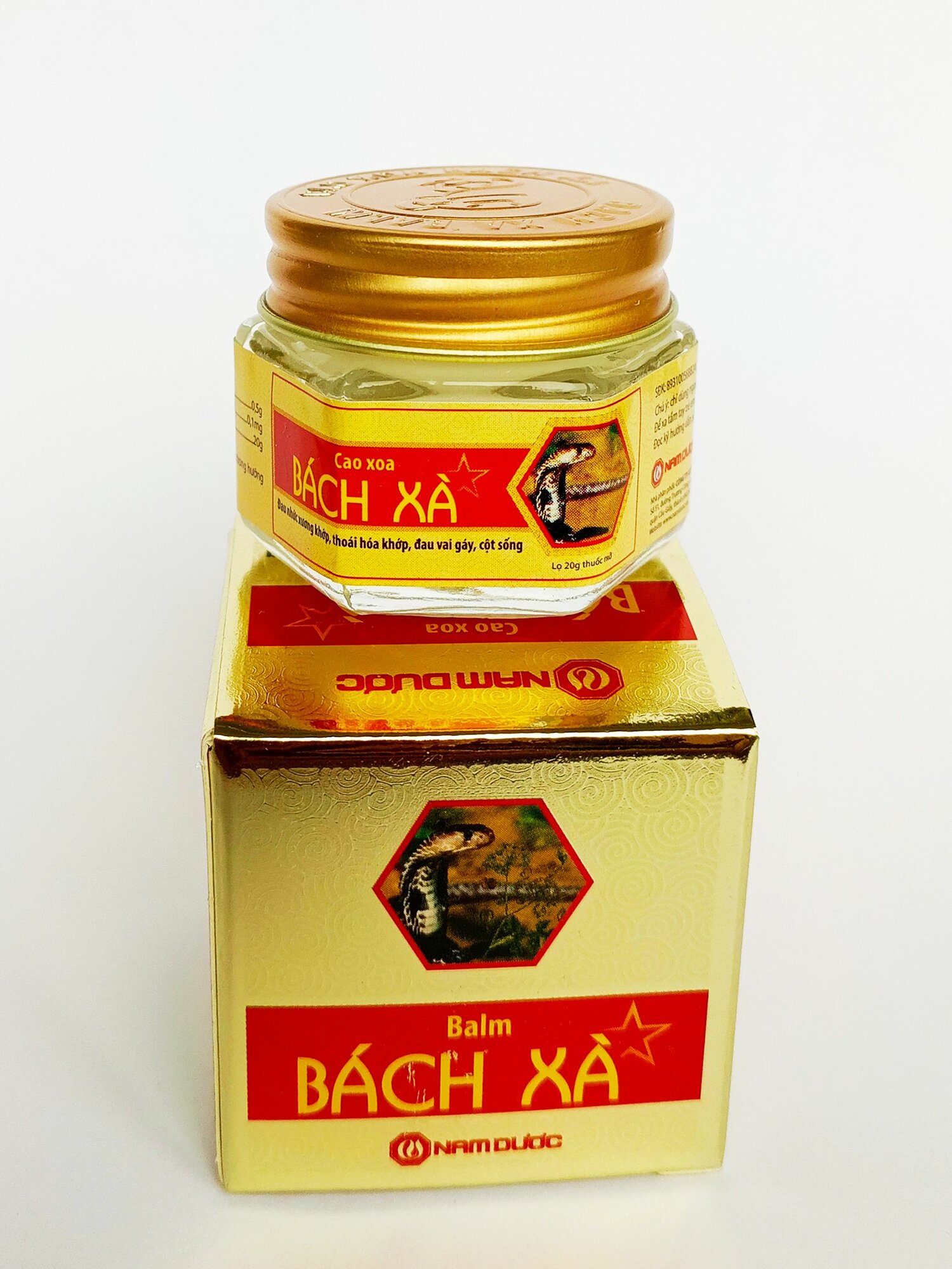 Мазь Bach Xa  Бaй Kca  с ядом кобры для облегчения боли в мышцах и суставах  Вьетнам  20г