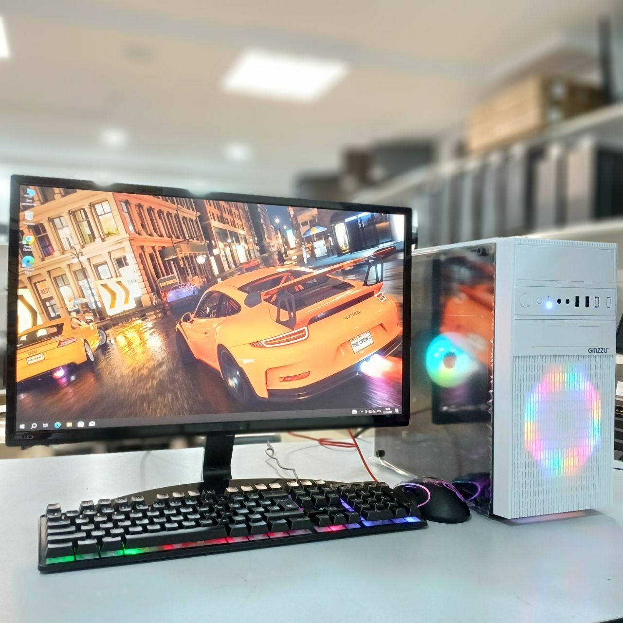 Игровой ПК Core i5-4460, 16GB, GTX 1050 Ti 4GB, SSD 240GB, Full HD монитор 24" полный комплект