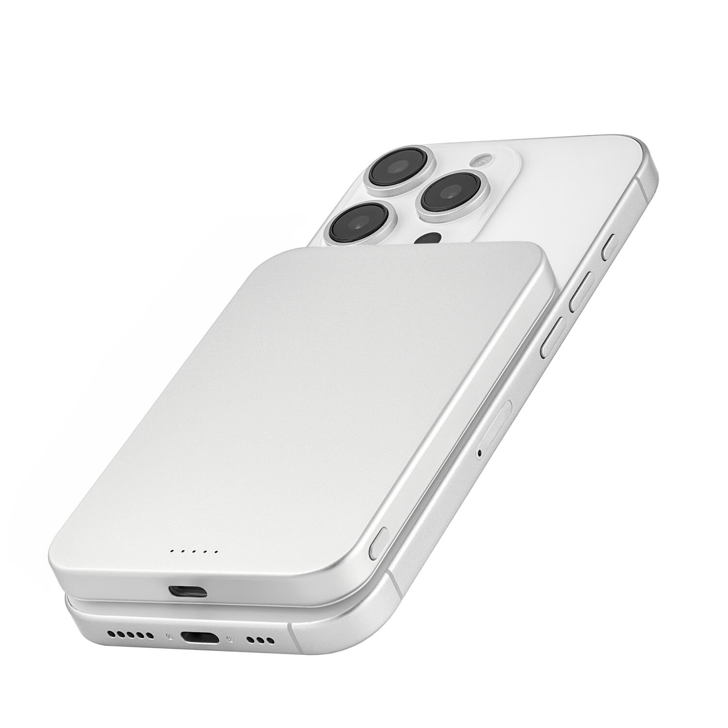 Внешний аккумулятор powerbank MagSafe uBear Slide 5000mAh, PD20W, Qi2 / повербанк для айфона