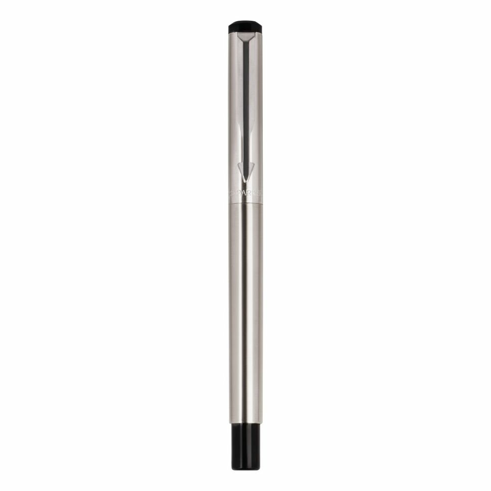 Ручка перьевая Parker "Vector Stainless Steel" синяя, 0,8мм, подарочная упаковка