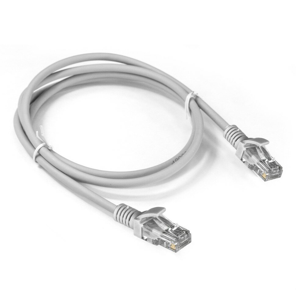Патч-корд LSZH ExeGate UTP-RJ45-RJ45-5e-1,5M-LSZH-GY, UTP, cat.5e, 1.5м, серый (EX286382RUS)