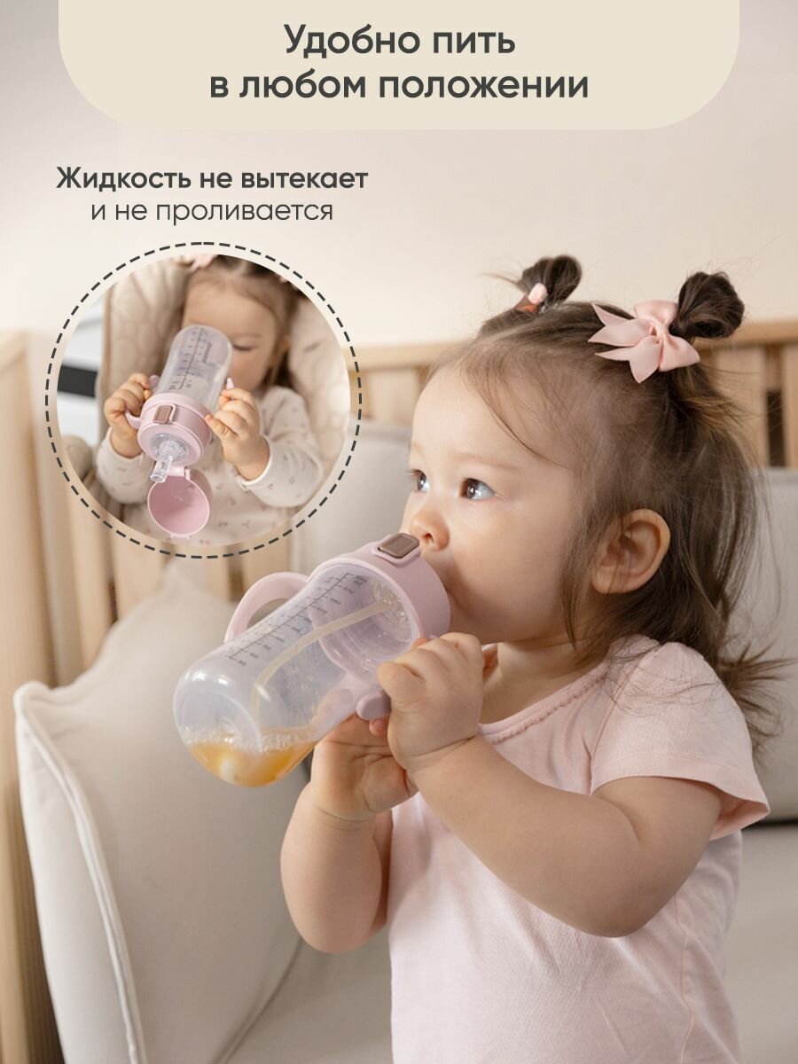 Поильники Детские Поильник с трубочкой детский непроливайка