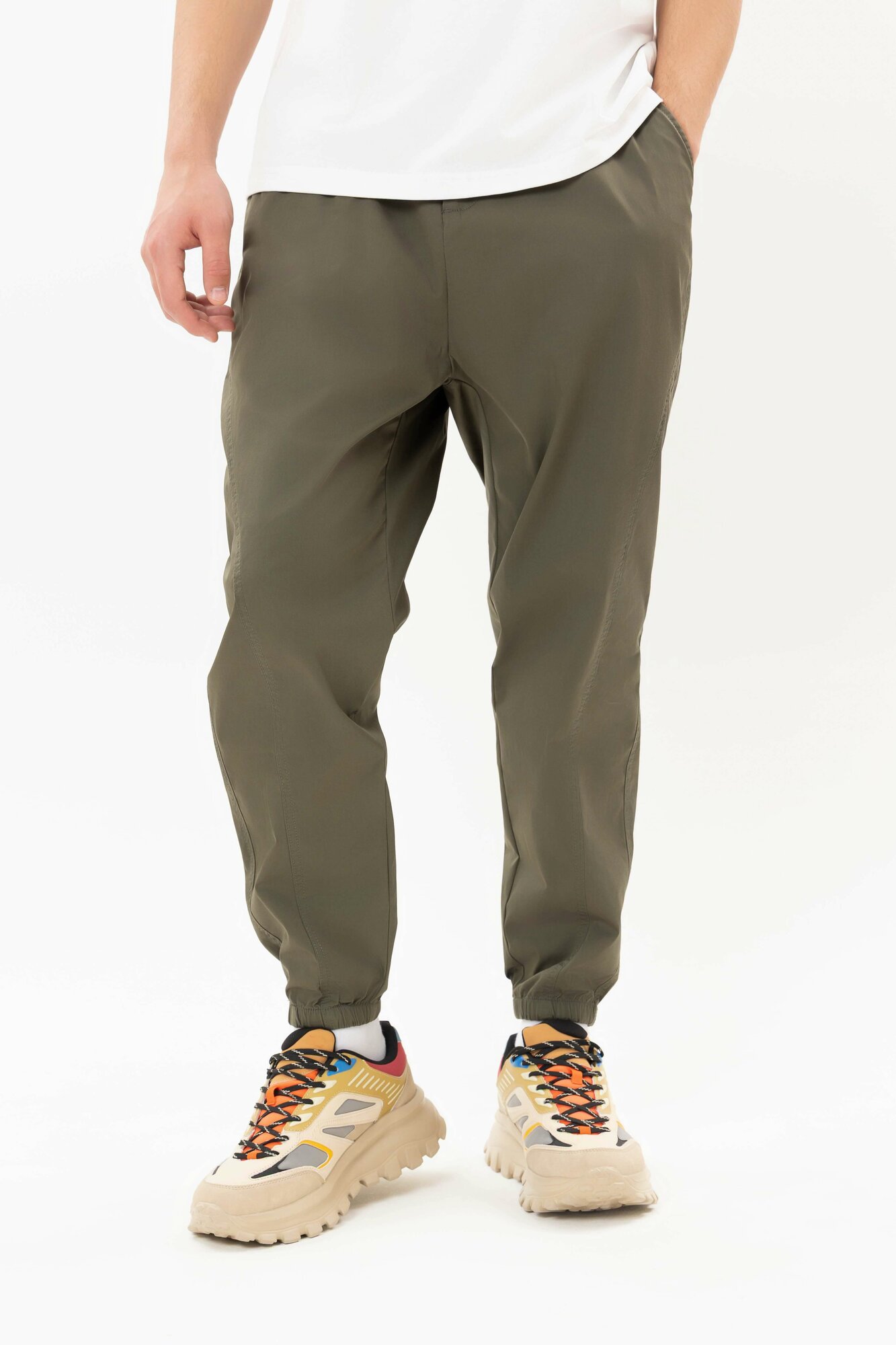 Брюки джоггеры TERRA PRO, размер 32, Khaki