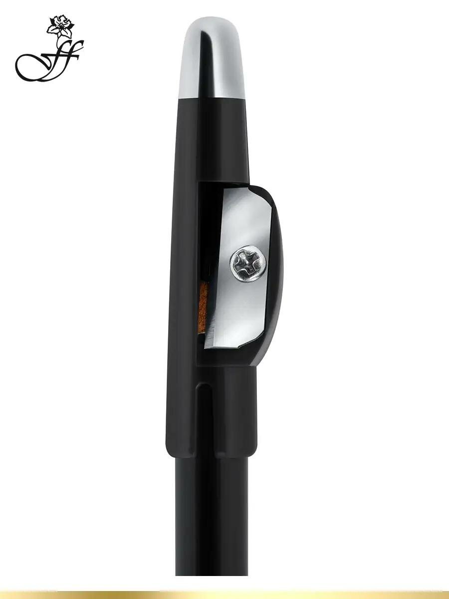 Карандаш для глаз Ffleur ES539 "Master pencil" #BLACK, с растушкой и точилкой, 1,25 гр — фото 1