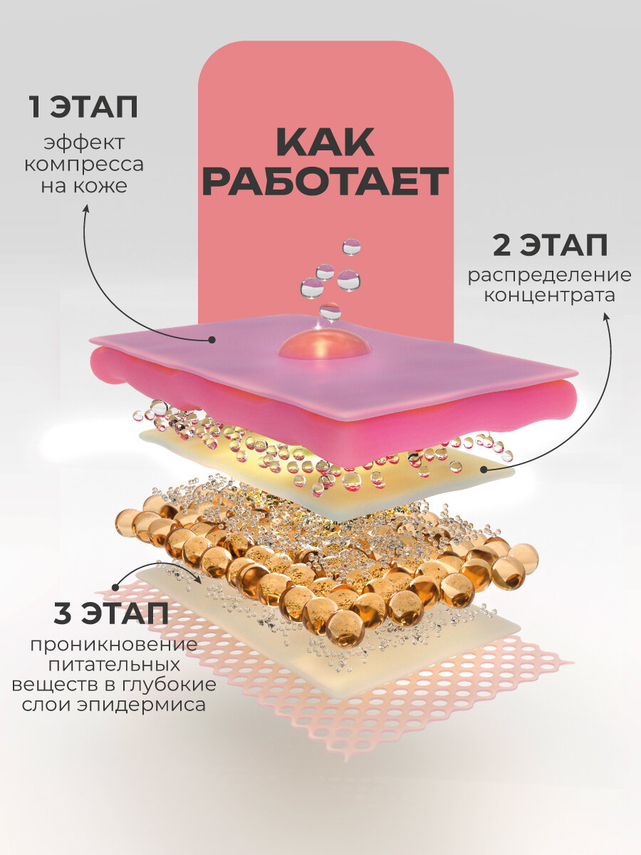 Bioaqua Патчи для глаз гидрогелевые с астаксантином из микроводорослей от темных кругов, отеков, морщин для лица, 60 шт — фото 1