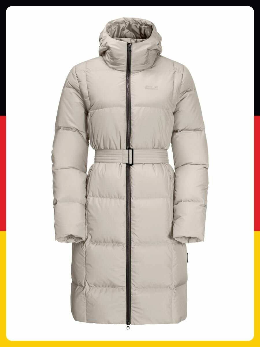 Пуховик Jack Wolfskin Базовая коллекция, размер XL, серебряный
