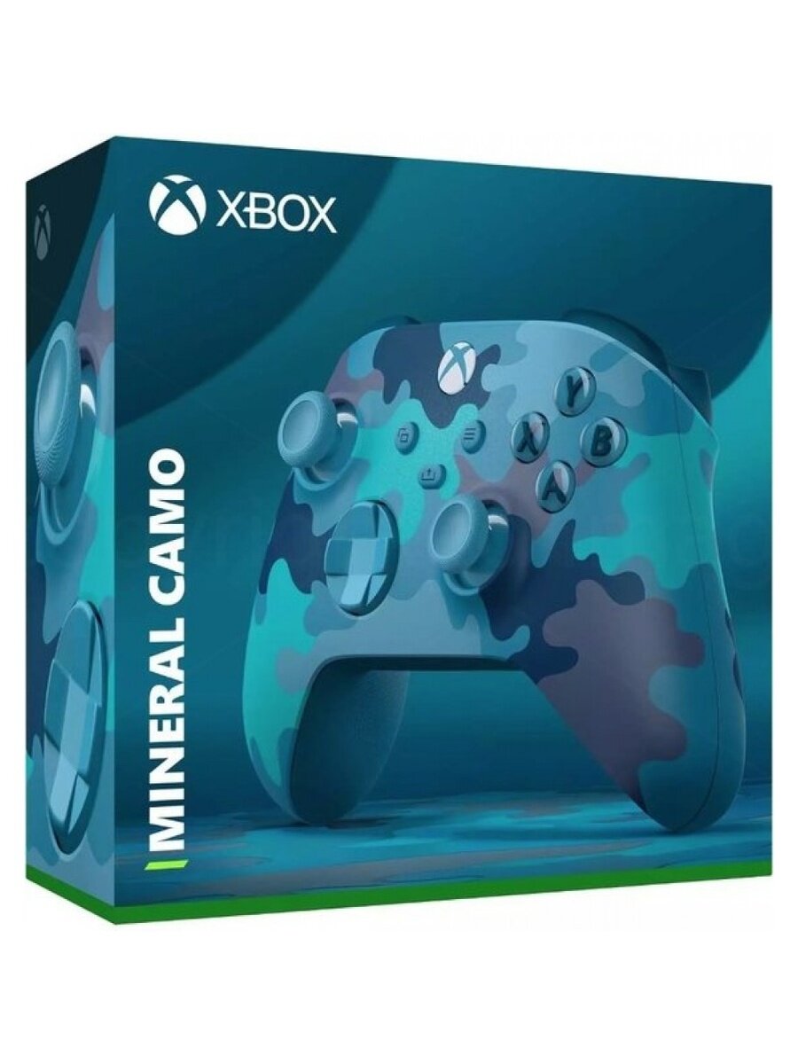 Геймпад Microsoft Xbox Series Controller Mineral Camo (камуфляж) с виброотдачей