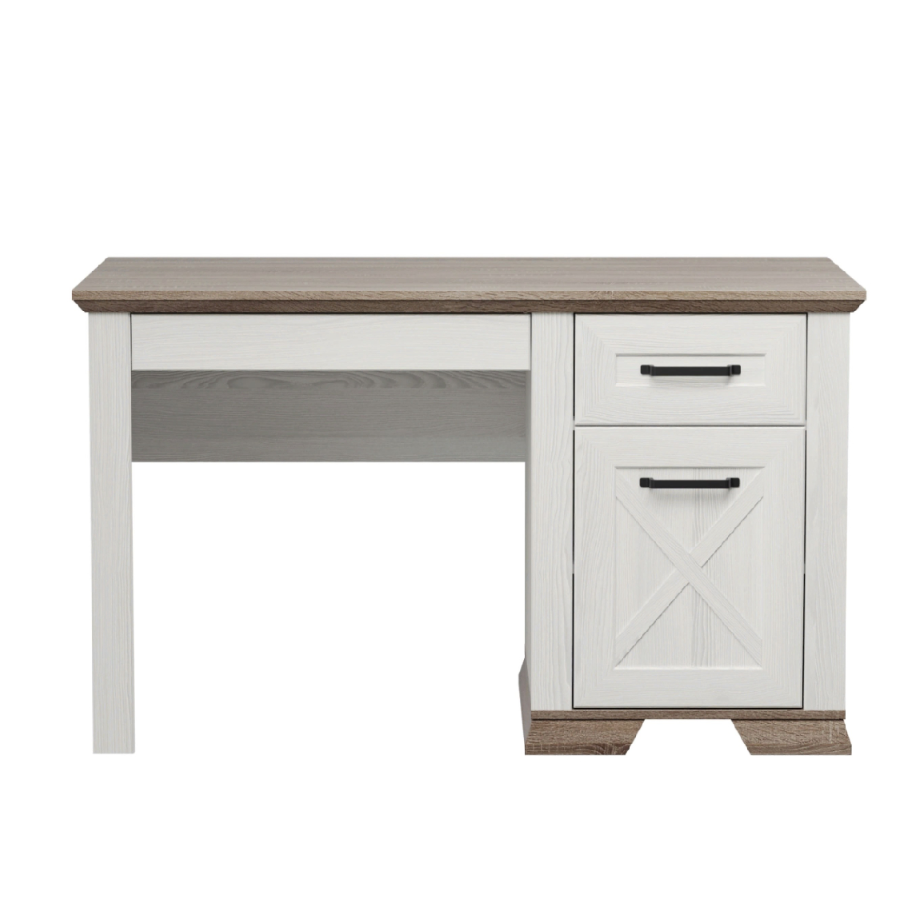 Стол письменный БРВ Мебель Марсель BIU130 ясень снежный/дуб сонома темный ш. 745 см в. 78 см г. 130 см