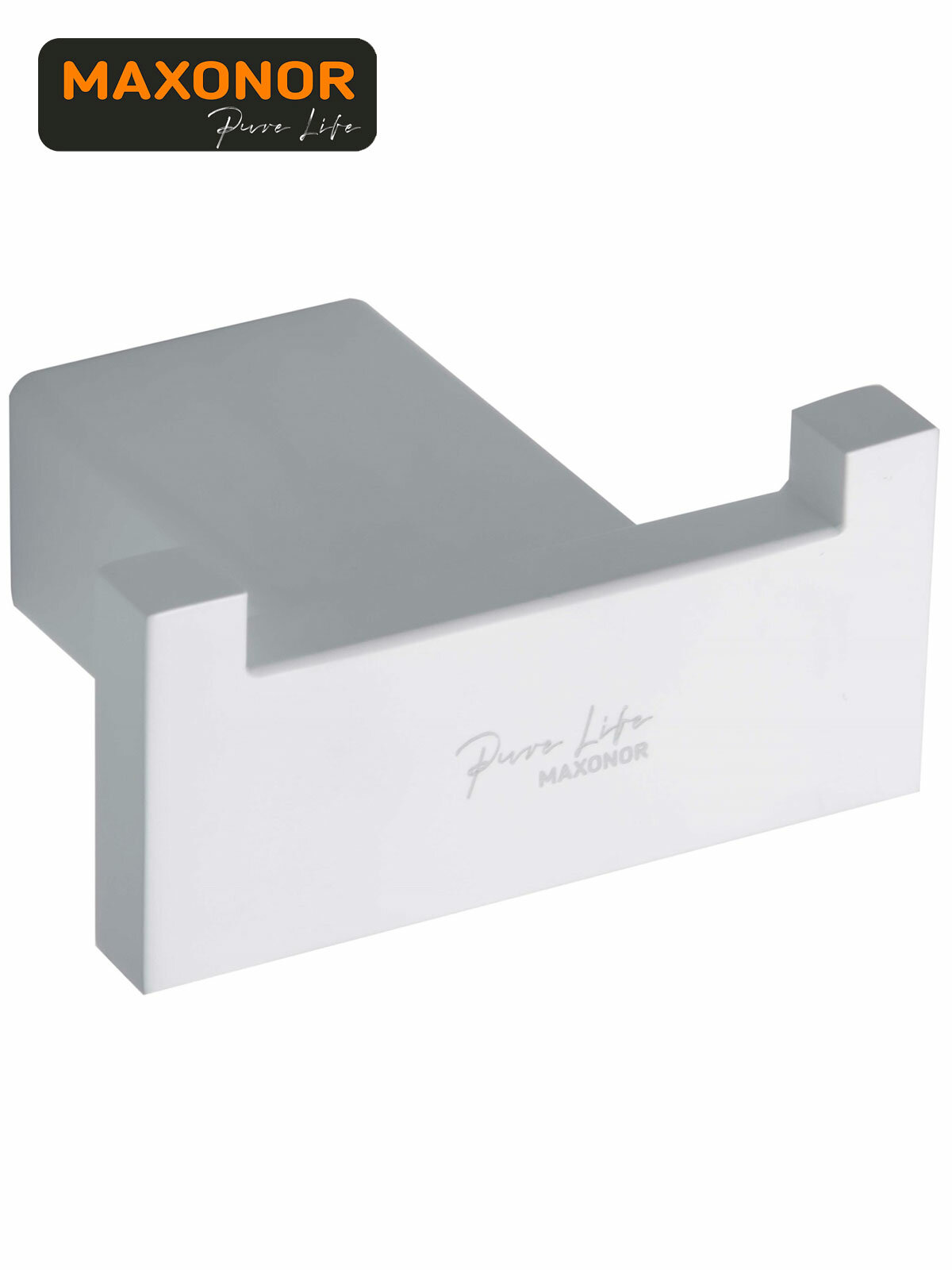 Крючки для ванной Maxonor PURE LIFE ALMA PL1805 2 8 белый матовый Нержавеющая сталь