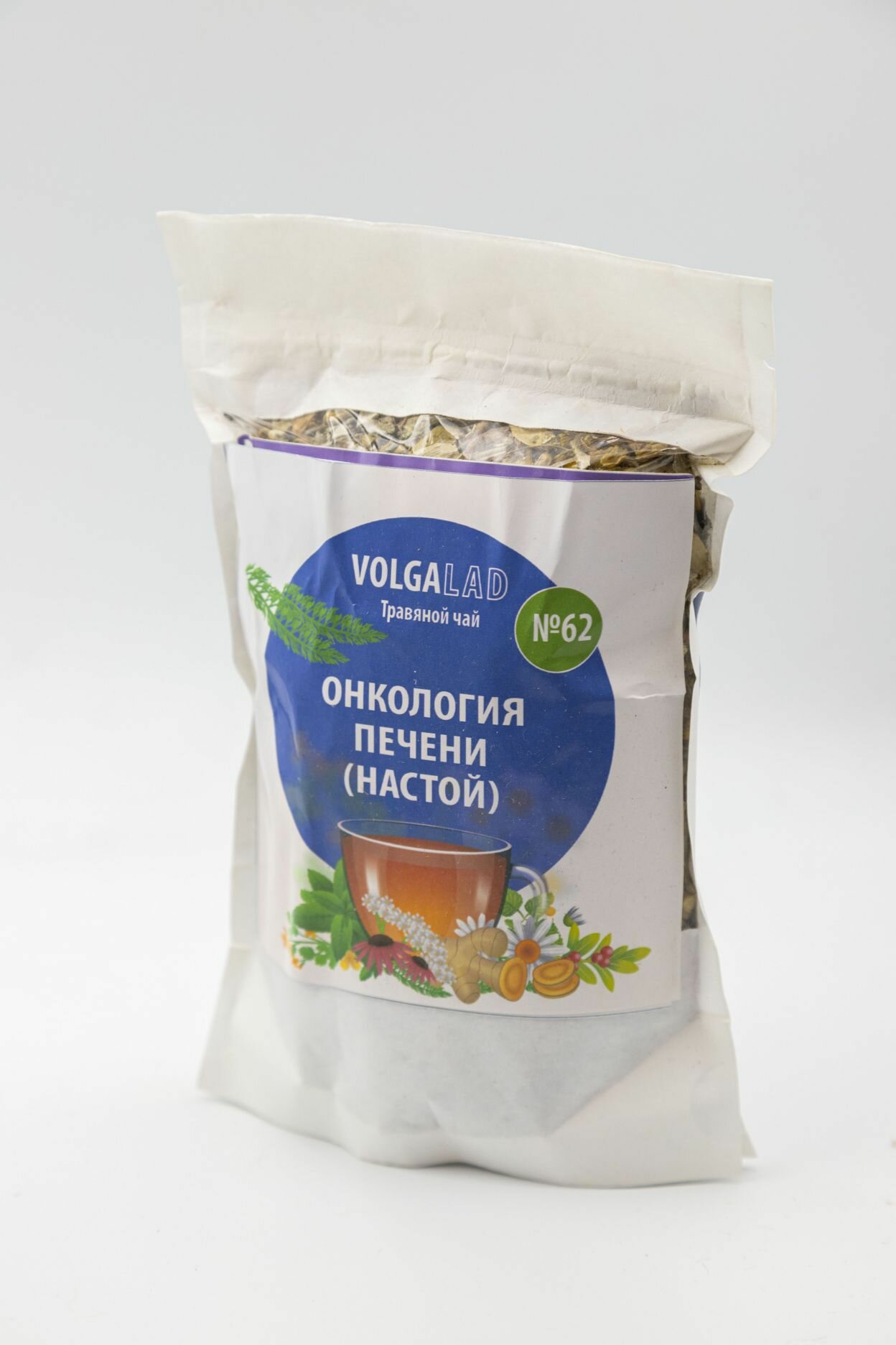 Травяной чай Волгаладь-62 при онкологии печени 50 г