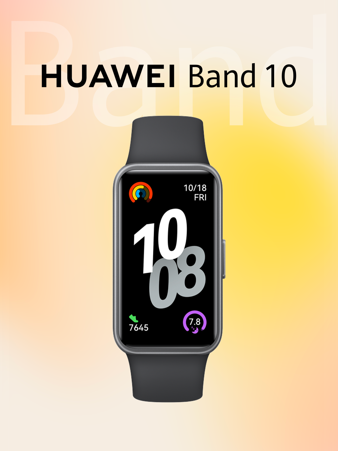 Huawei Band 10 Черный – современный фитнес-браслет для здорового образа жизни