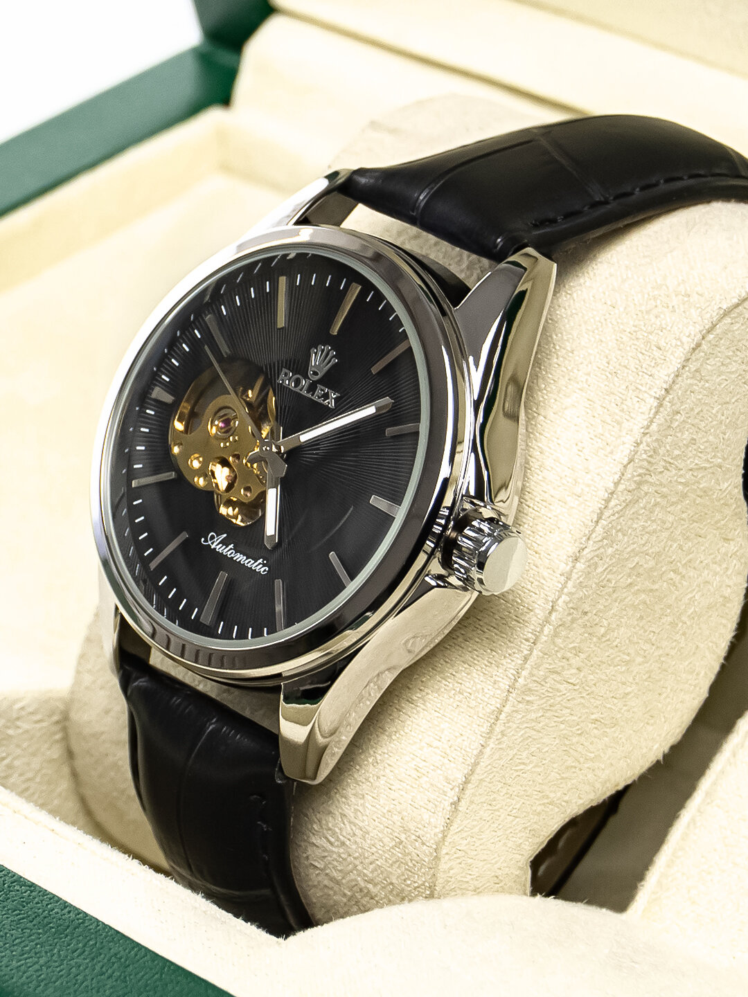 Наручные часы Rolex Классика, черная — фото 1